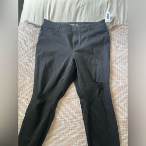 Old Navy Rockstar Black Skinny Jeans